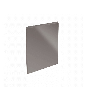 Vrata za ugradbenu perilicu posuđa 44,6x57 Aurellia (visoki sivi sjaj)