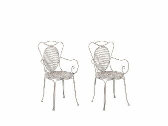 Set 2 kom. vrtnih stolica CINQUE (metal) (siva)