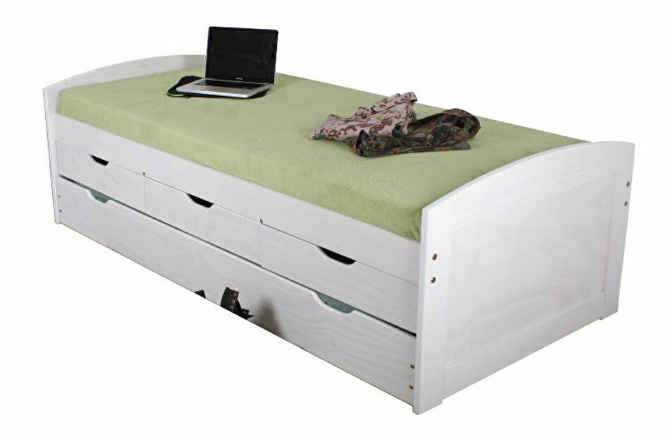 Krevet na razvlačenje 90 cm Mercatu (S podnicom) (bijela) 
