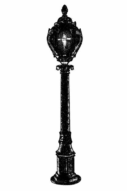 Vanjska podna svjetiljka Suraya (smeđa)