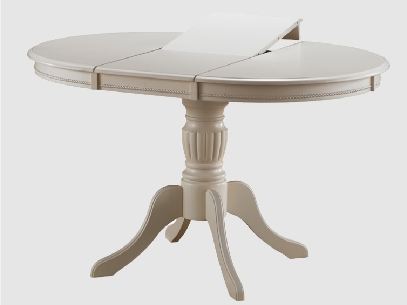 Blagovaonski stol na razvlačenje 106-141 cm Oliner (krem) (za 4 do 6 osoba)