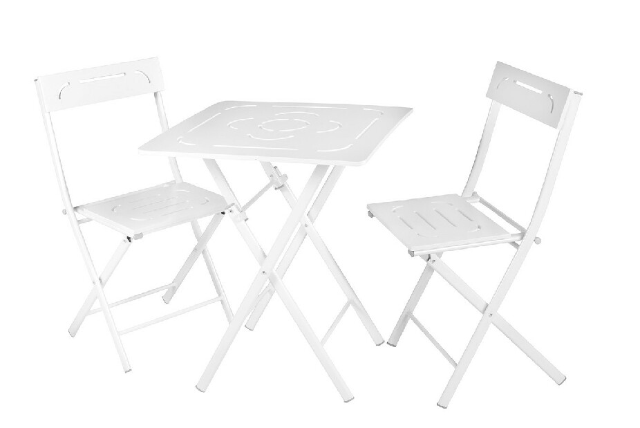 Vrtni set stol i stolice Bonita (bijela)