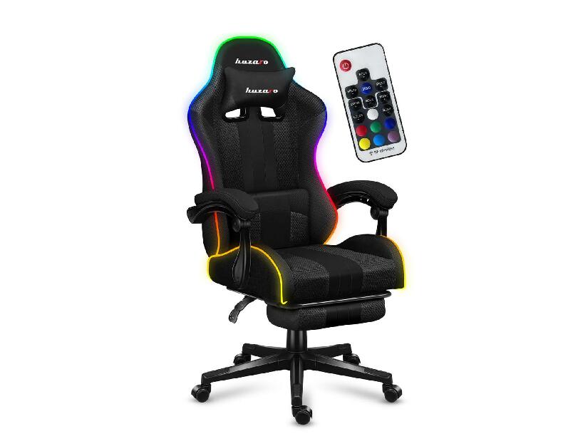 Gaming stolica Fusion 4.7 (crna + šarena) (s LED rasvjetom)