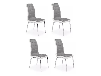 Set blagovaonskih stolica (4 kom.) Adis (siva + bijela) *rasprodaja