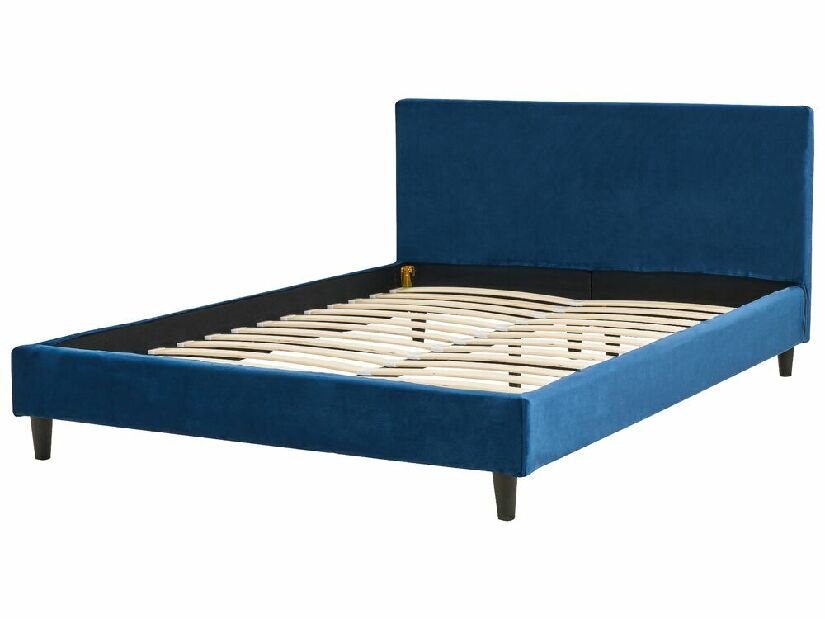 Bračni krevet 140 cm Ferdinand (plava) (s podnicom)