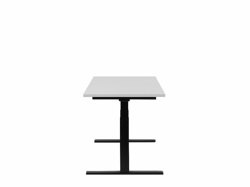 Pisaći stol UPPER II (130 x 72 cm) (MDF) (bijela + crna) (ručno podesiv)