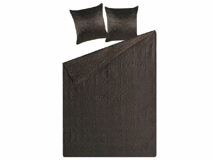 Set prekrivač za krevet + 2 jastuka 140 x 210 cm Rockdale (smeđa) 