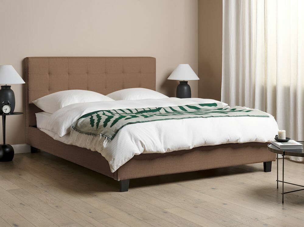 Bračni krevet 160 cm Rhiannon (smeđa) (s podnicom)