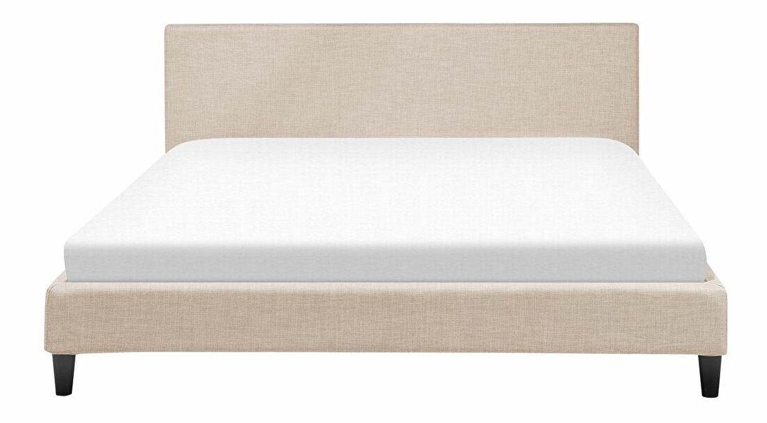 Bračni krevet 180 cm FUTTI (s podnicom) (bež)