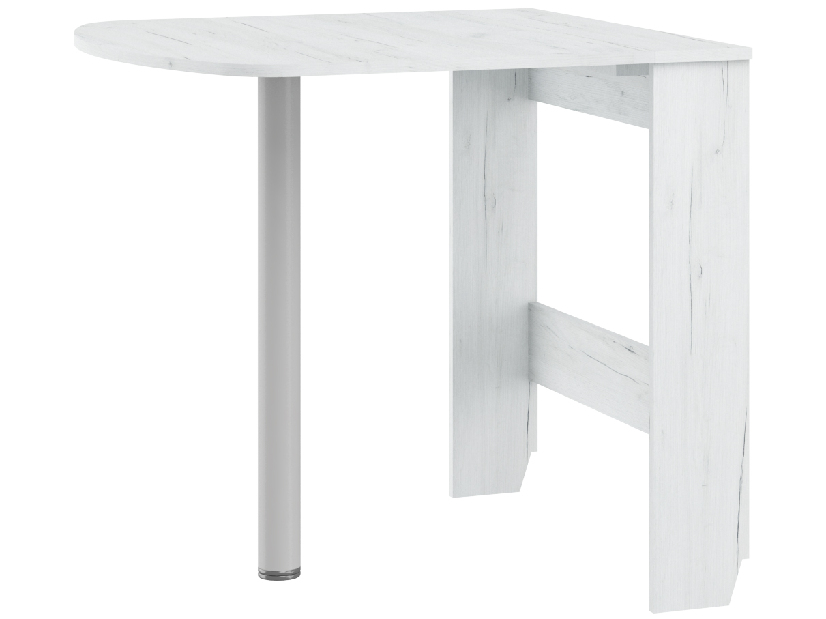 Blagovaonski stol Elston 6 (craft bijeli) (za 2 osobe)