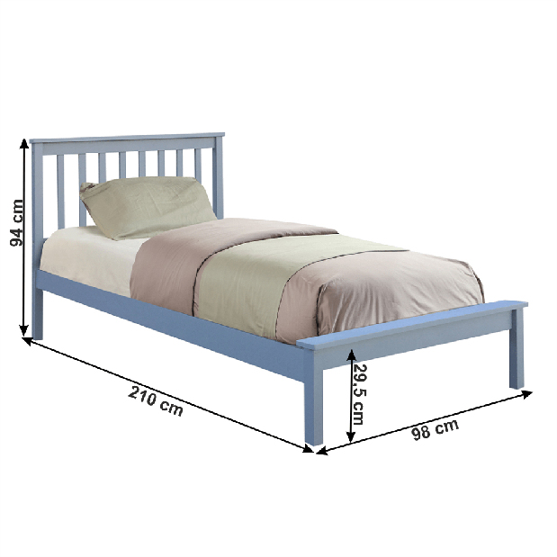 Jednostruki krevet 90 cm Many (s podnicom)