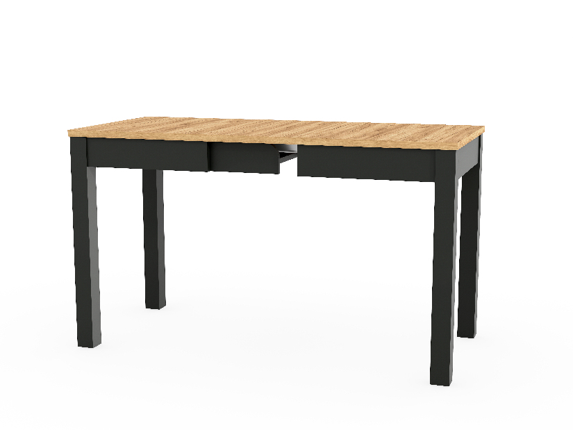 Blagovaonski stol Omega 03 (hrast + crna) (za 4 do 6 osoba)