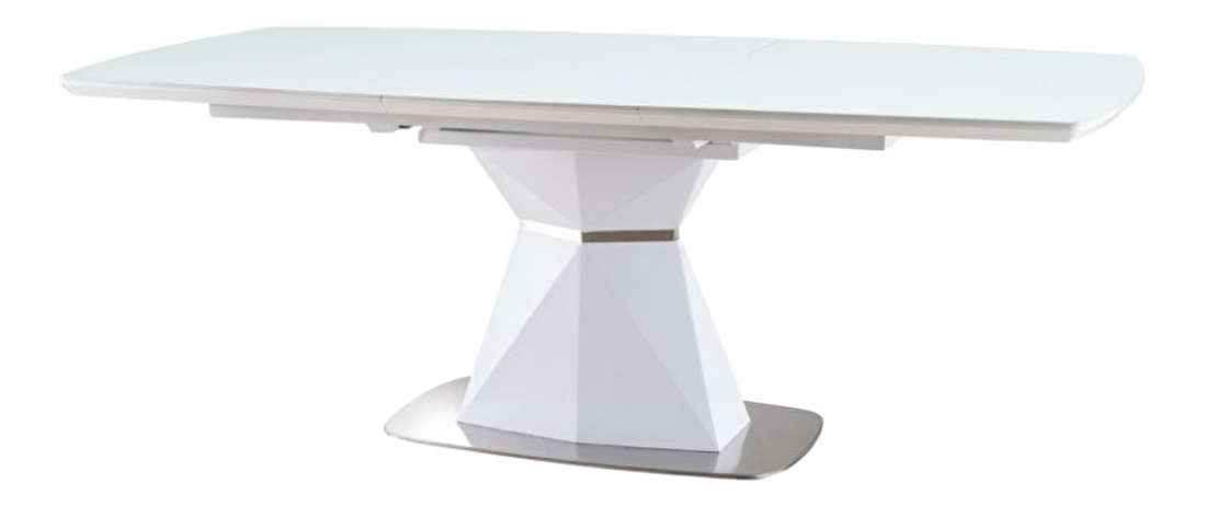 Blagovaonski stol na razvlačenje 160-210 cm Cecelia (bijela + bijela) (za 8 i više osoba)