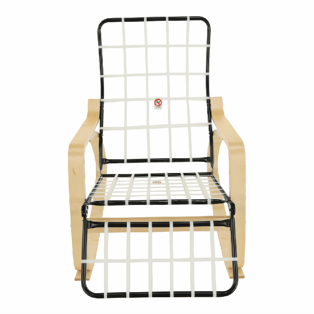 Fotelja za ljuljanje Runde (siva + breza) 