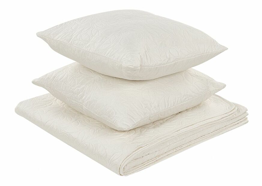 Set prekrivač za krevet i jastuci 140 x 210 cm Rama (bež) 