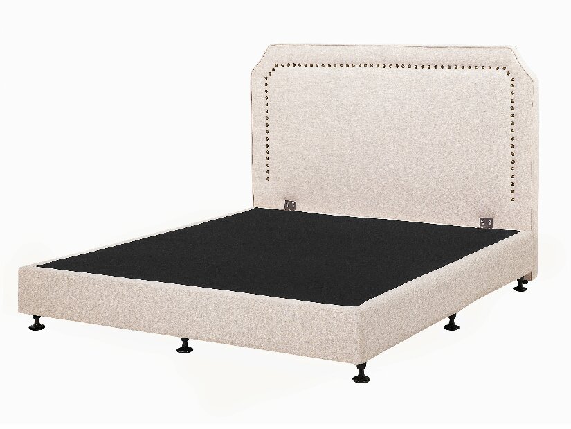 Bračni krevet 180 cm COLOGNE (s podnicom i madracem) (bež)