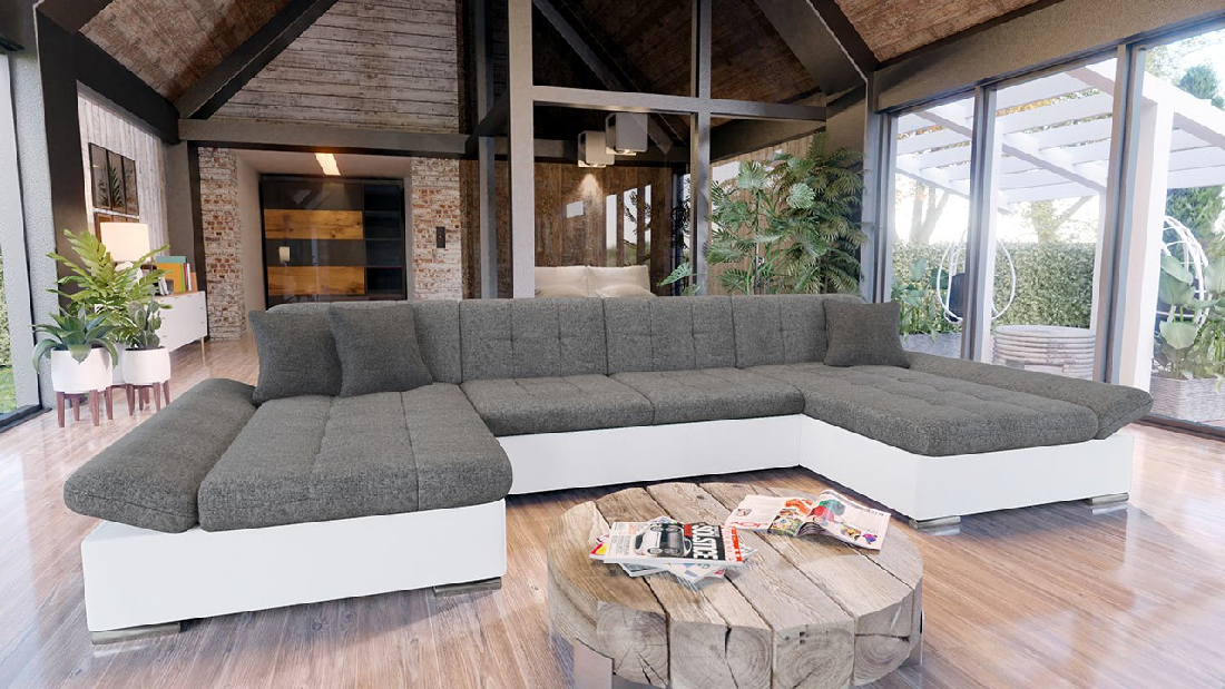 Sofa na razvlačenje Mirjan Agnara (ekokoža soft 017 + lux 06 + lux 05)