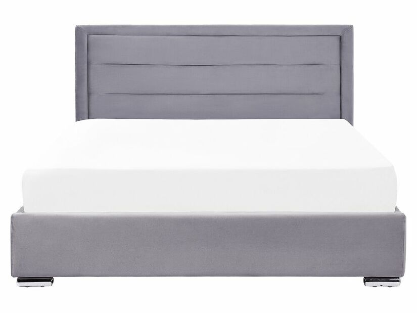 Bračni krevet 160 cm Ruthine (siva) (s podnicom i prostorom za odlaganje)