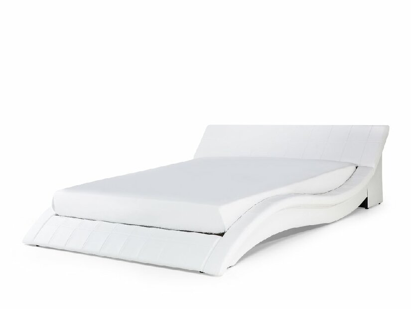 Bračni krevet 180 cm VICHA (s podnicom) (bijela)