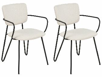 Set blagovaonskih stolica (2 kom.) Emmanuelle (bijela)