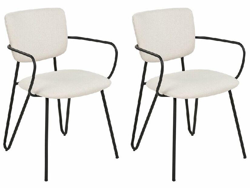 Set blagovaonskih stolica (2 kom.) Emmanuelle (bijela)