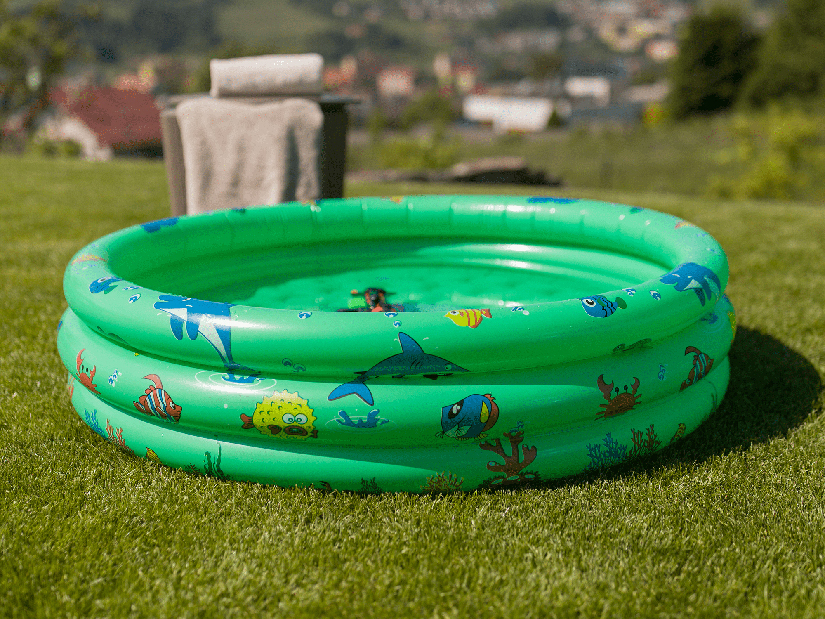 Dječji bazen na napuhavanje Leah (zelena + uzorak)