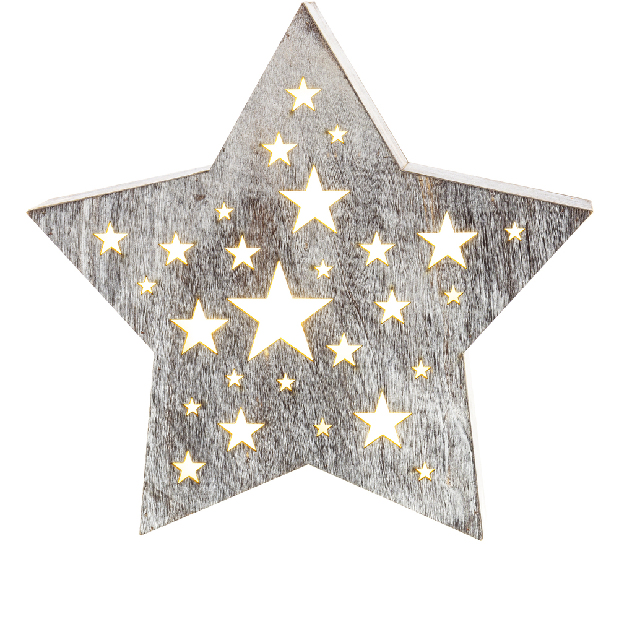 Božićna drvena zvijezda Retlux RXL 347