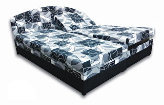 Bračni krevet 160 cm Velvet (s pjenastim madracima)