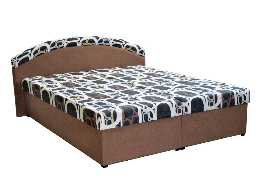 Bračni krevet 160 cm Pandora (smeđa) (s podnicama i madracima) *trgovina