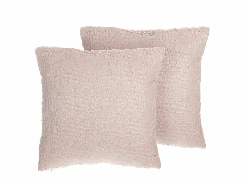 Set 2 kom. jastuka 45 x 45 cm PALAO (ružičasta)