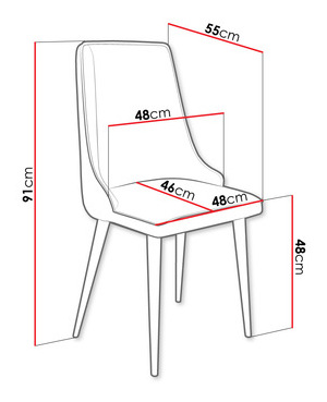 Blagovaonska stolica Earp (smeđa + crna) *rasprodaja