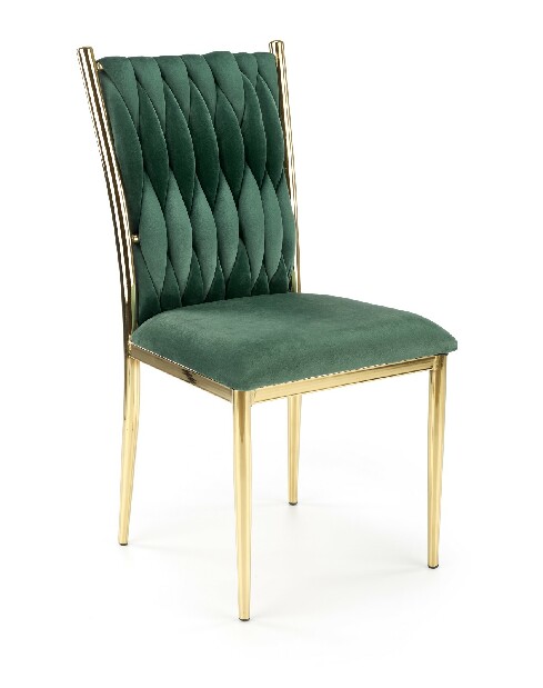 Blagovaonska stolica Klomm (tamno zelena + zlatna)