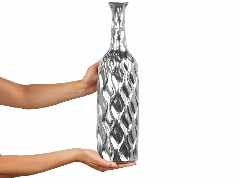 Vaza BITLIS 45 cm (stakloplastika) (srebrna)