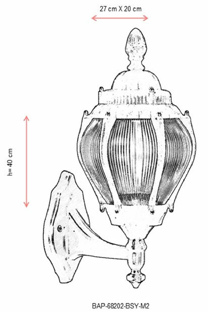 Vanjska zidna svjetiljka Sobia (crna)
