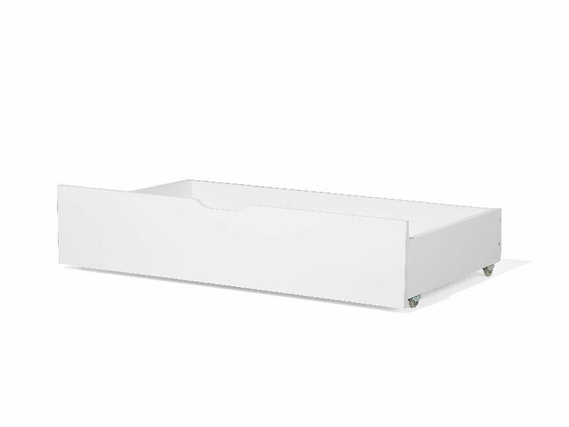 Krevet na kat 90 cm RADIN (bijela) (s podnicom i prostorom za odlaganje)