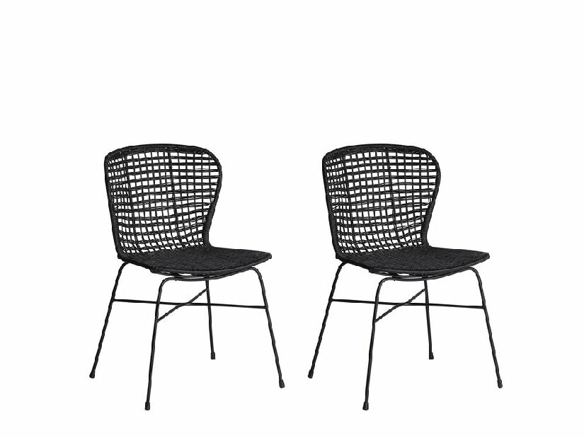 Set blagovaonskih stolica 2 kom. Elfers (crna)