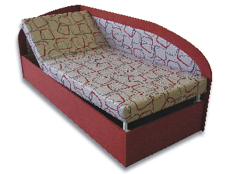 Jednostruki krevet (kauč) 80 cm Krista (U boji cigle 41 + Dodo 1008) (L)