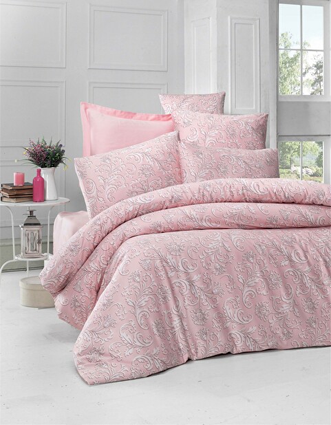 Set satenske posteljine 200 x 220 cm Veronico (ružičasta)