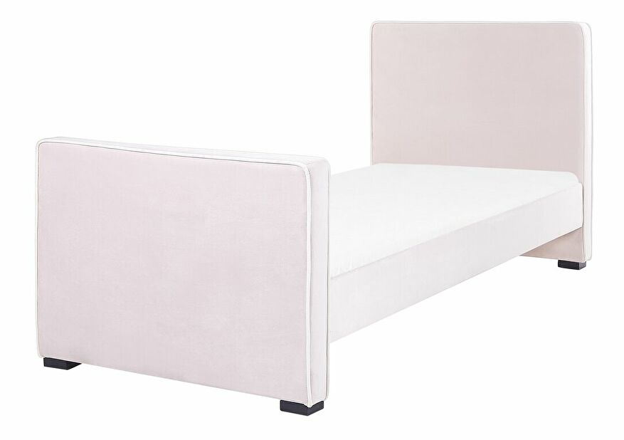 Jednostruki krevet 200 x 90 cm Tully (ružičasta) (s podnicom)