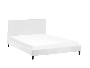 Bračni krevet 160 cm FUTTI (s podnicom) (bijela)