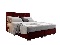 Bračni krevet 140 cm Harlan (crvena) (s podnicom, madracem i prostorom za odlaganje)