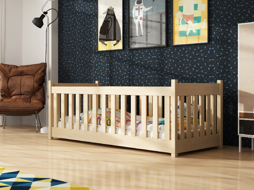 Dječji krevet 80 x 180 cm Connie (s podnicom i prostorom za odlaganje) (borovina)