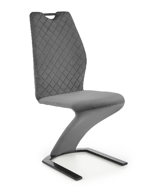 Blagovaonska stolica Kerga (siva + crna)