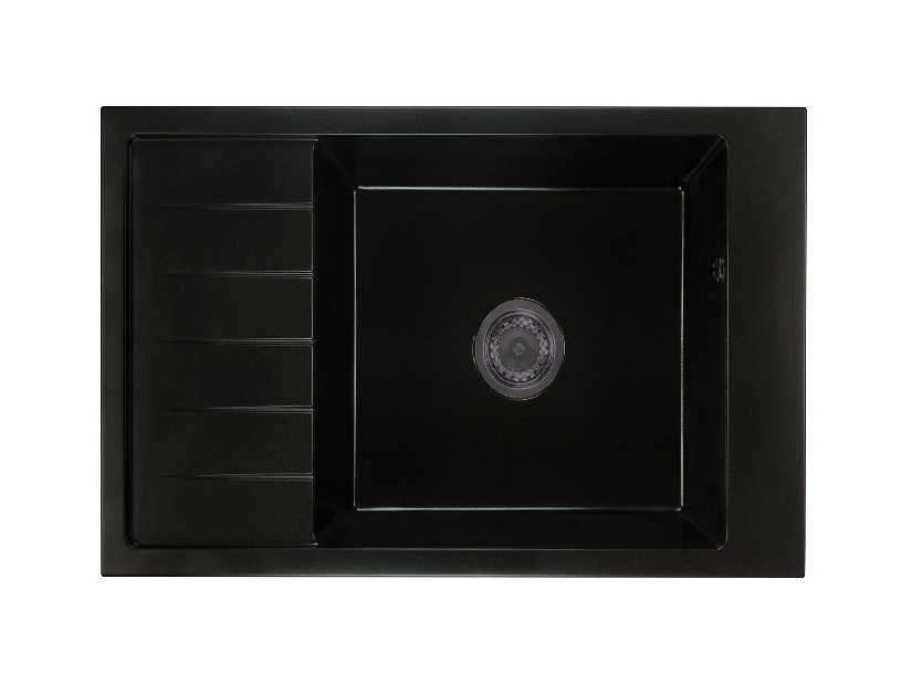 Kuhinjski sudoper Lurano (crna) (bez otvora za bateriju) (L)