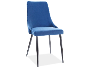 Blagovaonska stolica Polly (plava + crna)