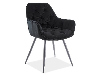 Blagovaonska stolica Champlain (crna + crna)