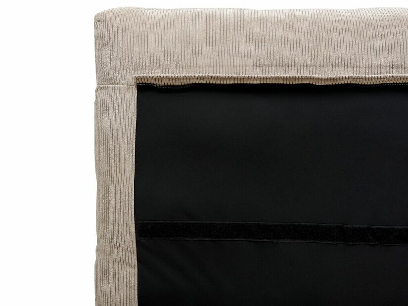 Bračni krevet 140 cm Mellody (sivo-bež) (s podnicom)