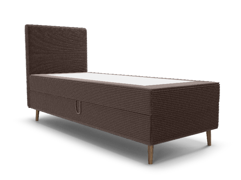 Jednostruki krevet 90 cm Napoli Comfort (smeđa) (s podnicom, bez prostora za odlaganje)