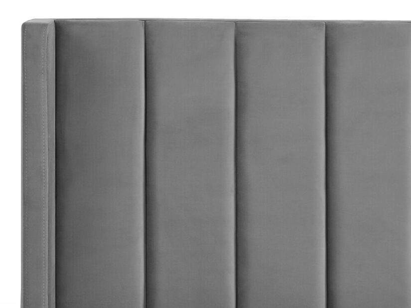 Bračni krevet 160 cm VINNETTE (tekstil) (siva) (s podnicom)