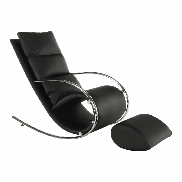 Fotelja za ljuljanje Reta (crna) 